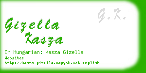 gizella kasza business card
